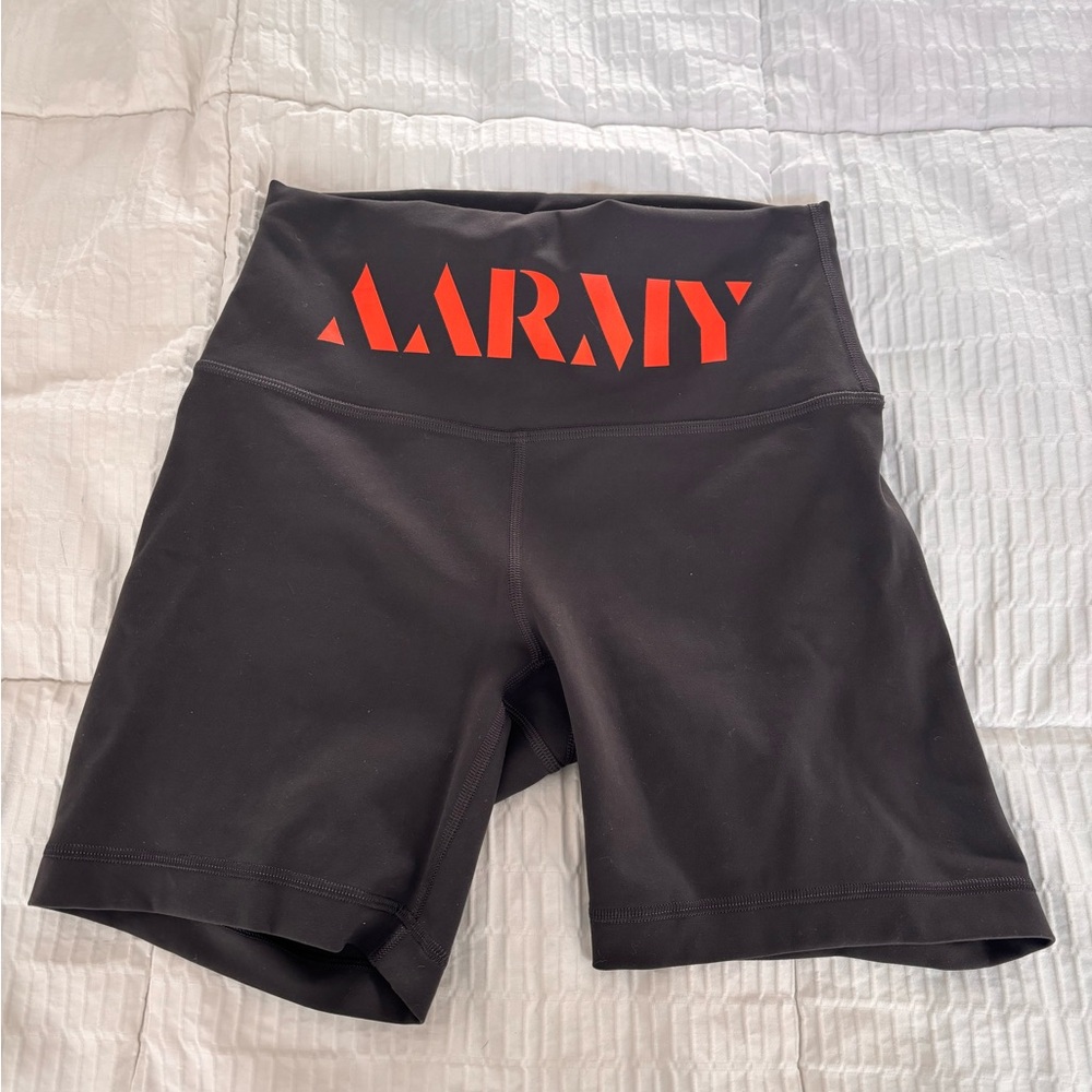 AARMY x lululemon bike shorts, size 6